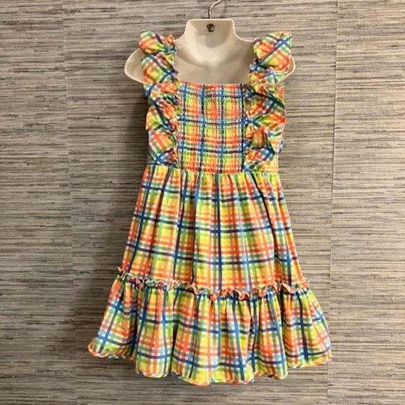 NWT! RARE EDITIONS Girl's Size 6 Flutter Sleeve/Smocked/Ruffled Dress - NEW! - Picture 12 of 12